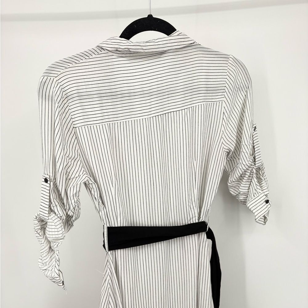Zara Basic Collection Button Front Side Slit Stri… - image 7